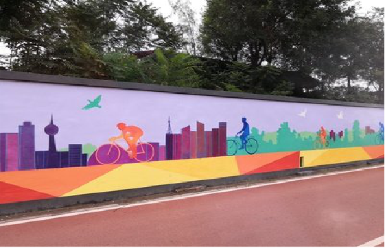 郸城墙体彩绘-围墙