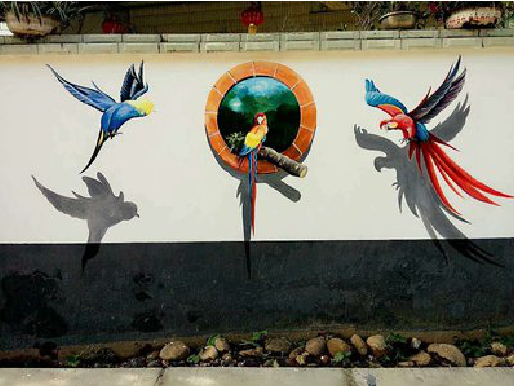 郸城视觉错位-3D墙绘设计