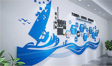 郸城海浪主题文化墙如何设计？
