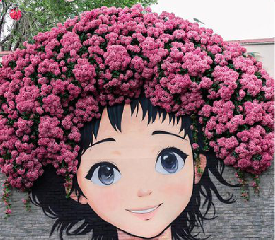 郸城墙体彩绘-网红墙打卡