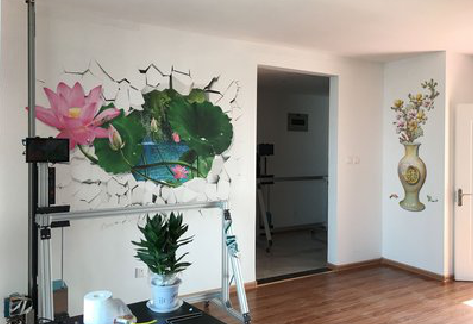 郸城墙体彩绘相比墙纸的优势。