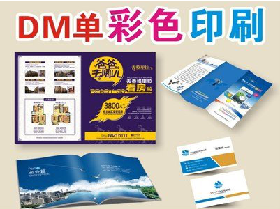 郸城单页印刷，色彩搭配简单。