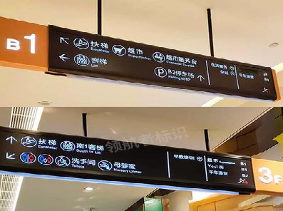 郸城如何通过商场标识牌引导客流分布？