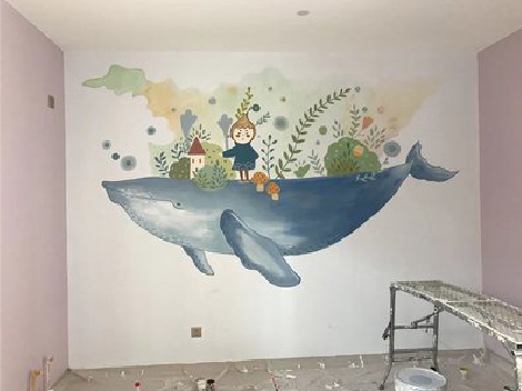 郸城手绘墙的特点及优势。